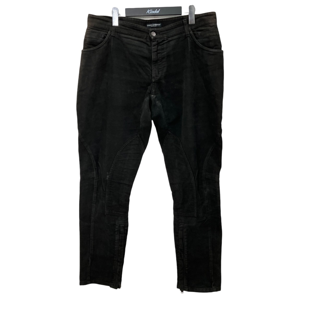 【中古】DOLCE ＆ GABBANA　バックロゴプレート パンツ ブラック サイズ：50 【040726】（ドルチェアンドガッバーナ）｜ブランド古着のカインドオル
