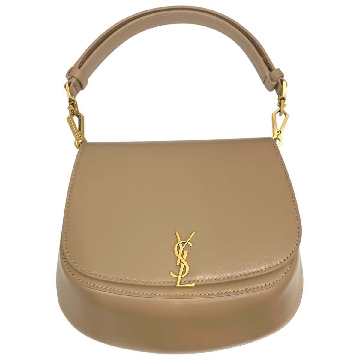 【中古】Saint Laurent Paris　ヴォルテール ミニ ショルダーバッグ ベージュ 【050726】（サンローランパリ）｜ブランド古着のカインドオル