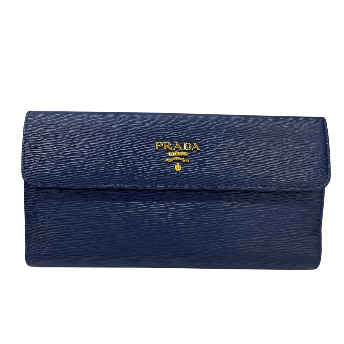 【中古】PRADA　財布 1MH133 ネイビー 【050726】（プラダ）｜ブランド古着のカインドオル