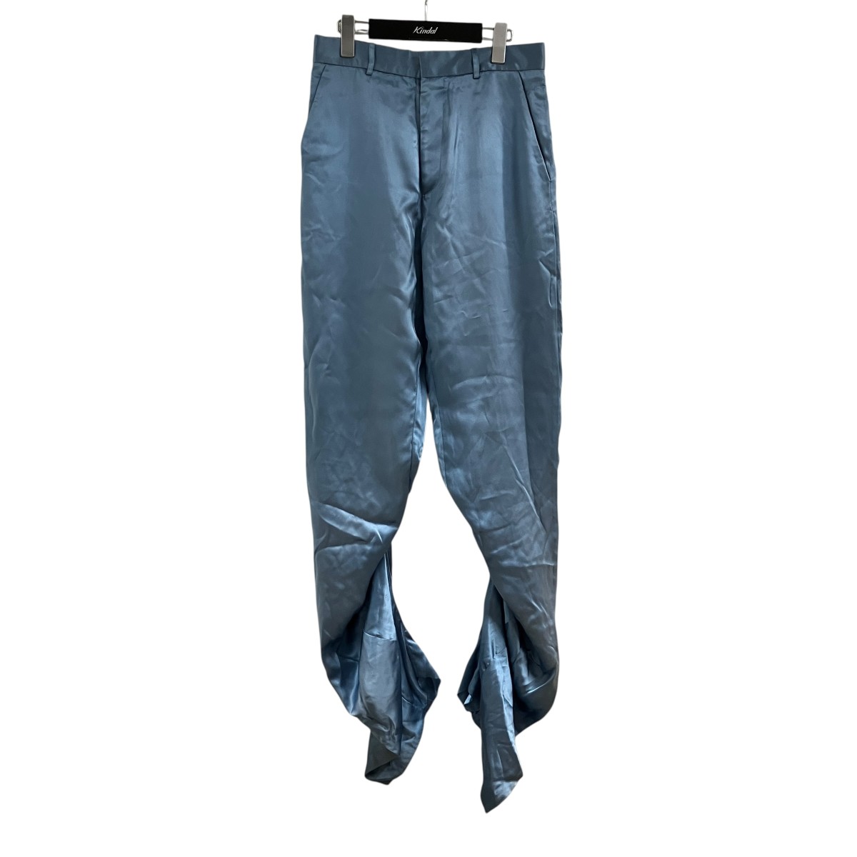 【中古】Y． PROJECT　ドレープシルクパンツ スカイブルー サイズ：36 【050726】（ワイプロジェクト）｜ブランド古着のカインドオル