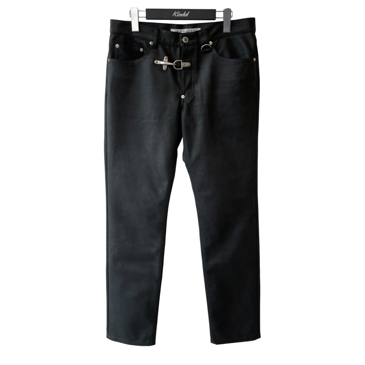 【中古】JOHN LAWRENCE SULLIVAN22AW VEGAN LEATHER FIREMAN PANTS パンツ 2B006-0222-19 ブラック サイズ:48【価格見直し】|ブランド古着のカインドオル