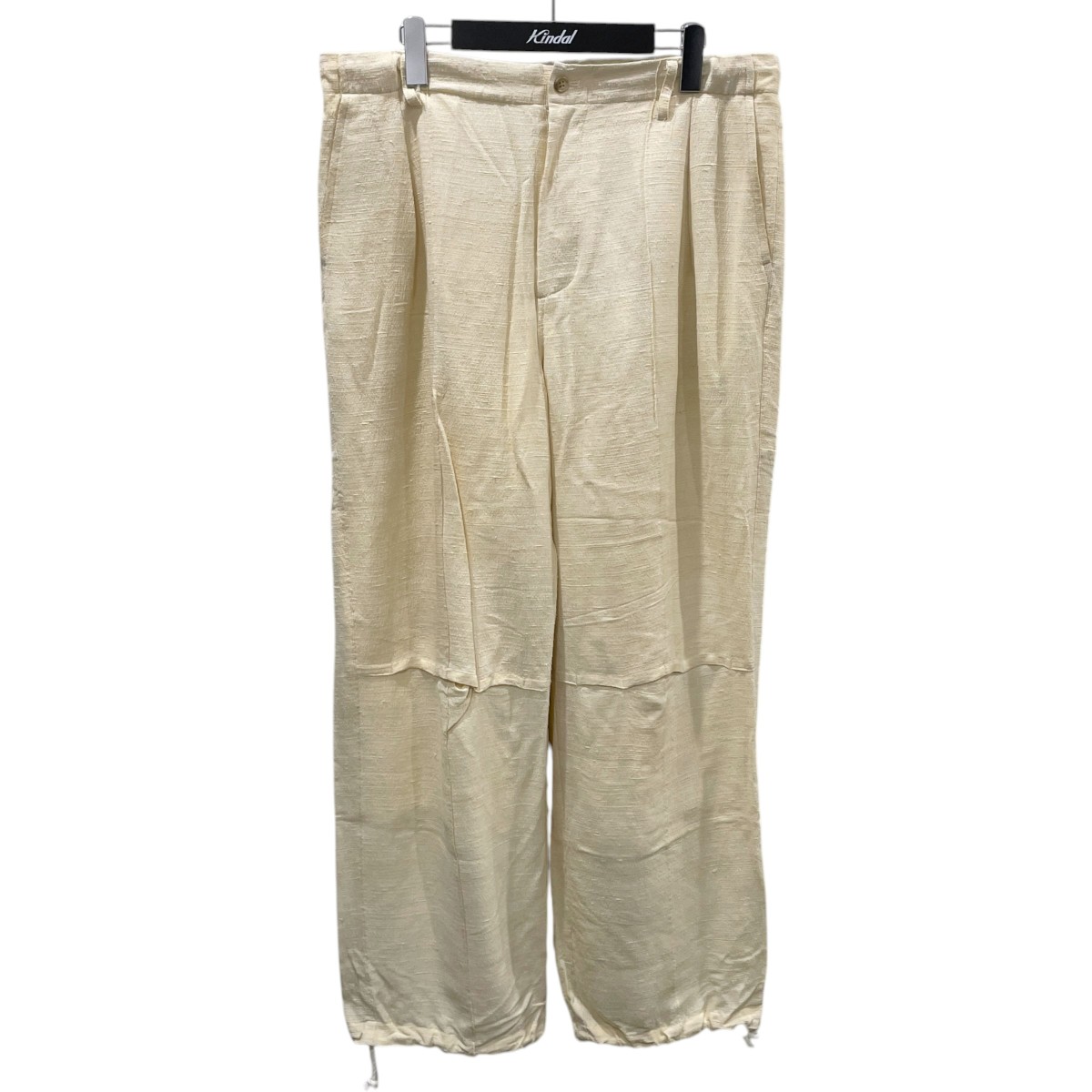 【中古】CCU タックパンツ EASY TROUSERS イージートラウザーズ PT-03-SILK ベージュ サイズ:2 【060726】(シーシーユー)|ブランド古着のカインドオル