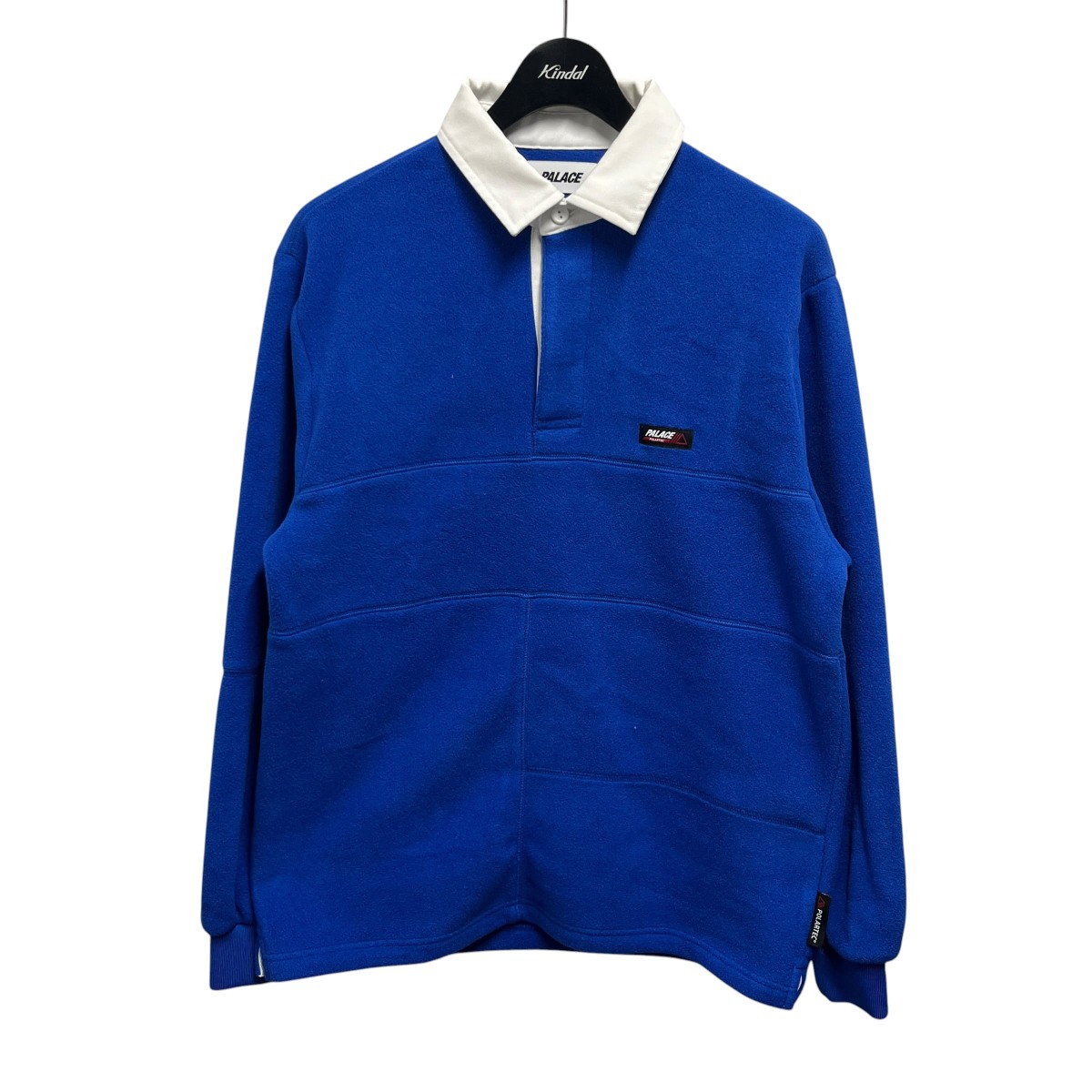 【中古】PALACE 24AWPOLARTEC PATCH UP RUGBY ポロシャツ ブルー サイズ:S 【050726】(パレス)|ブランド古着のカインドオル