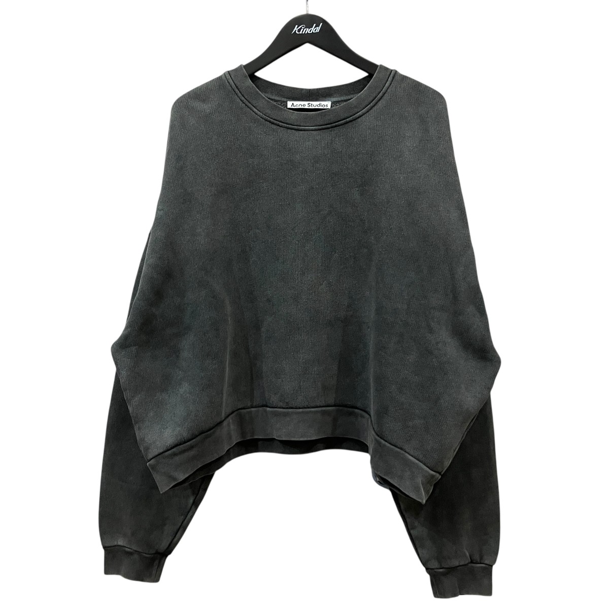 【中古】ACNE STUDIOS　ラバーロゴフリーススウェット FN-UX-SWEA000017 グレー サイズ：XS 【070726】（アクネストゥディオズ）｜ブランド古着のカインドオル