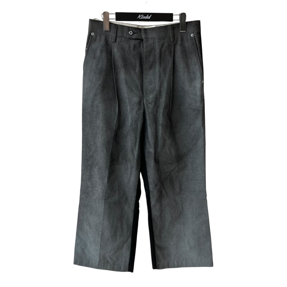【中古】SATORU SASAKI 25SS スラックス SS25M-S4S005-104 ブラック サイズ:46 【070726】(サトルササキ)|ブランド古着のカインドオル
