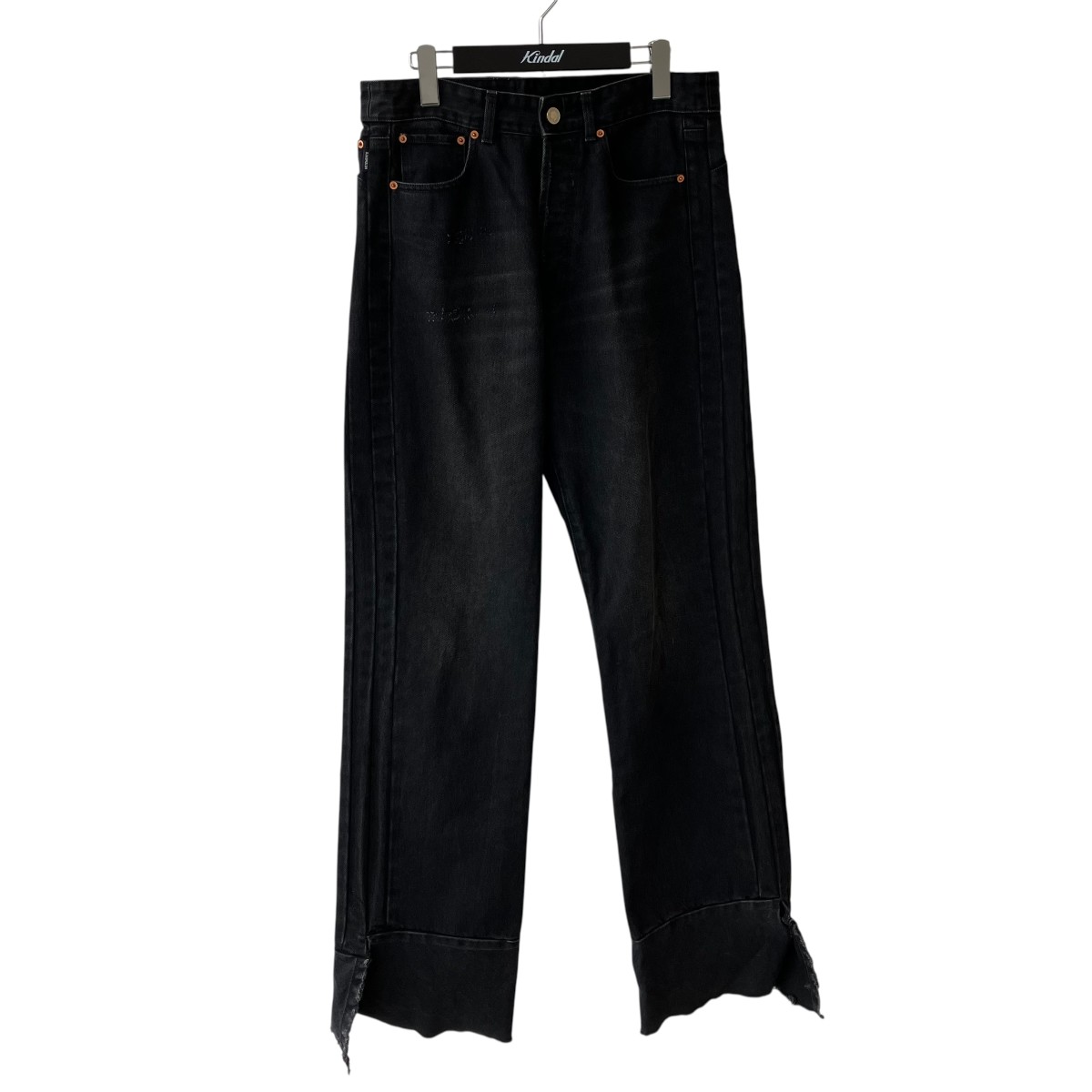 【中古】VETEMENTS デニムパンツ UA52PA660B ブラック サイズ:M 【070726】(ヴェトモン)|ブランド古着のカインドオル