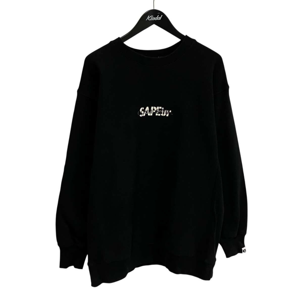 【中古】SAPEur COMFIDENTIAL トレーナー ブラック サイズ:XL 【070726】(サプール)|ブランド古着のカインドオル