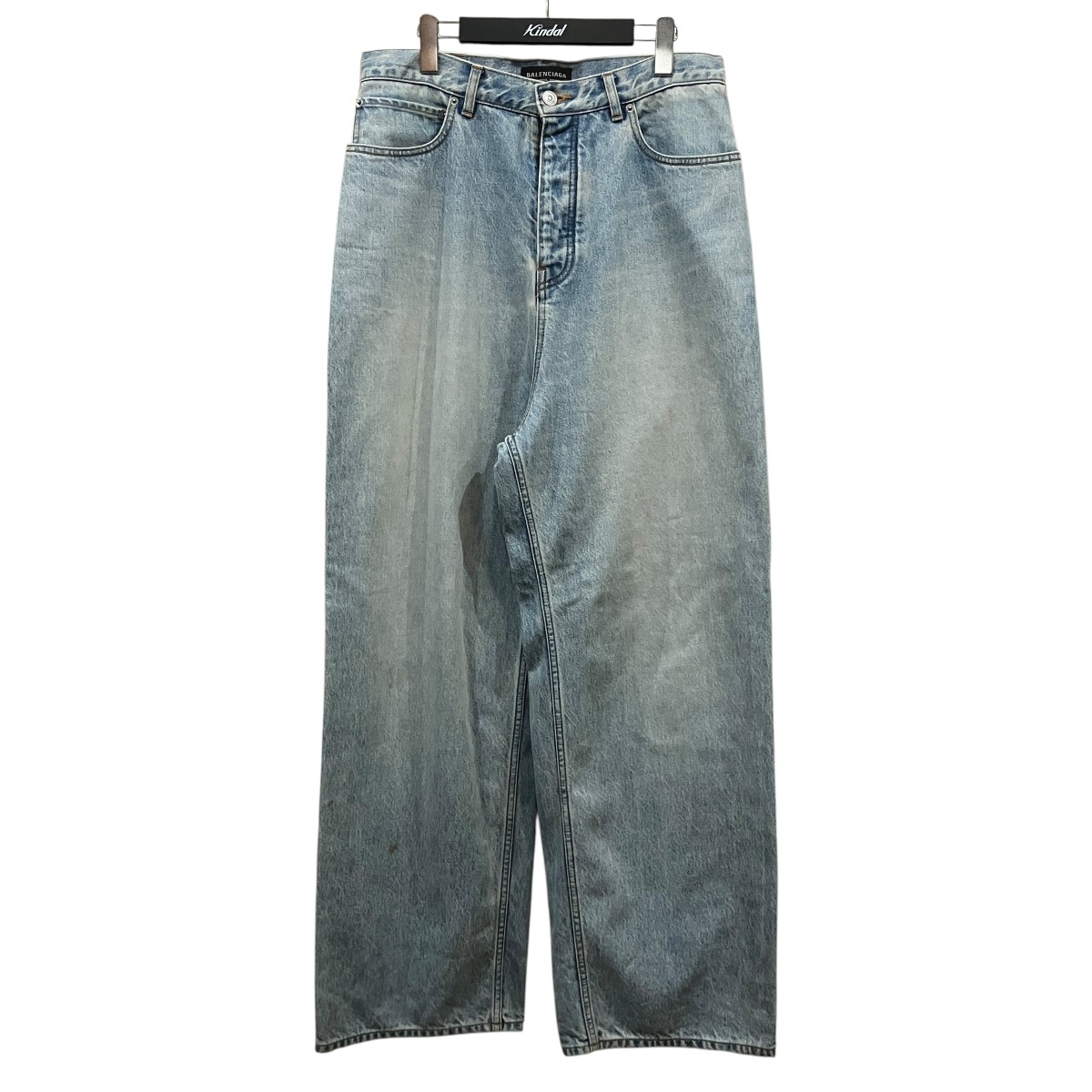 【中古】BALENCIAGA　バギーデニムパンツ 773763 インディゴ サイズ：XS 【080726】（バレンシアガ）｜ブランド古着のカインドオル