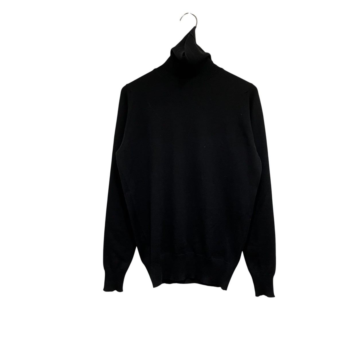 【中古】JOHN SMEDLEY　タートルネックニット ブラック サイズ：S 【070726】（ジョンスメドレー）｜ブランド古着のカインドオル