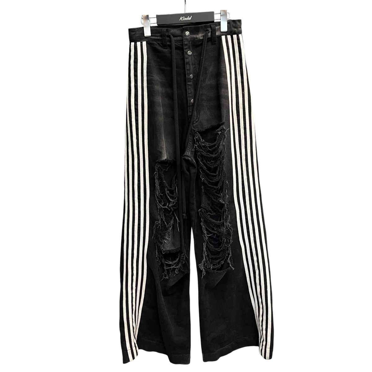 【中古】YORI SPORT 5 stripe denim デニムパンツ ブラック サイズ:28 【080726】(ヨリスポーツ)|ブランド古着のカインドオル