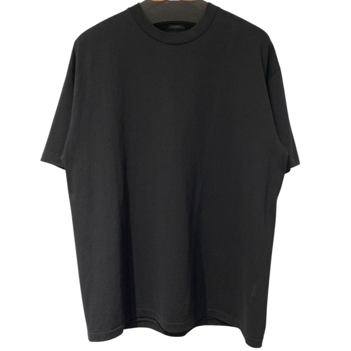 【中古】COMOLI　25SS コットンジャージー 半袖Tシャツ B01-05010 ブラック サイズ：3 【080726】（コモリ）｜ブランド古着のカインドオル 12,848円