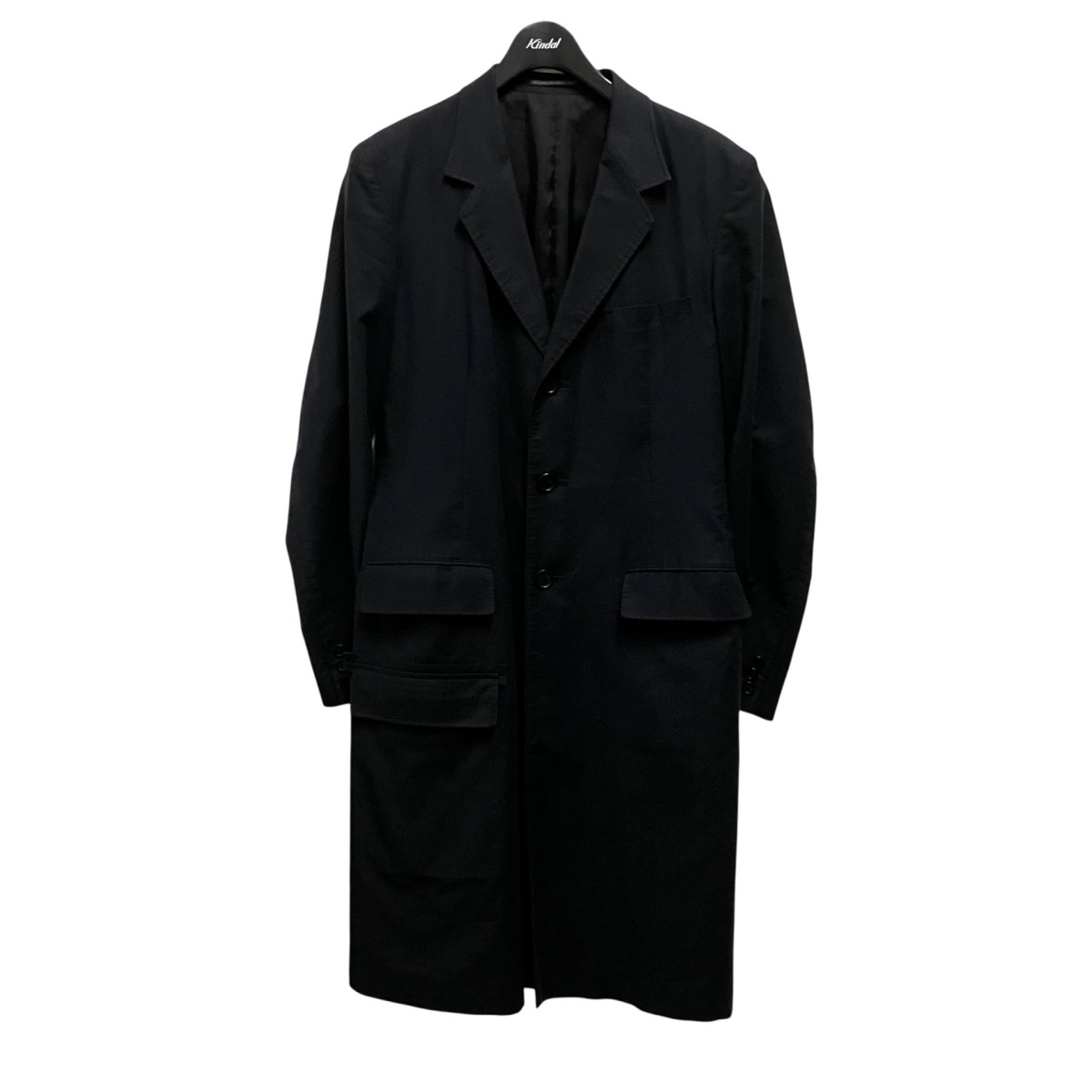 【中古】YOHJI YAMAMOTO　ドクタージャケット HR J07 005 ネイビー サイズ：2 【090726】（ヨウジヤマモト）｜ブランド古着のカインドオル