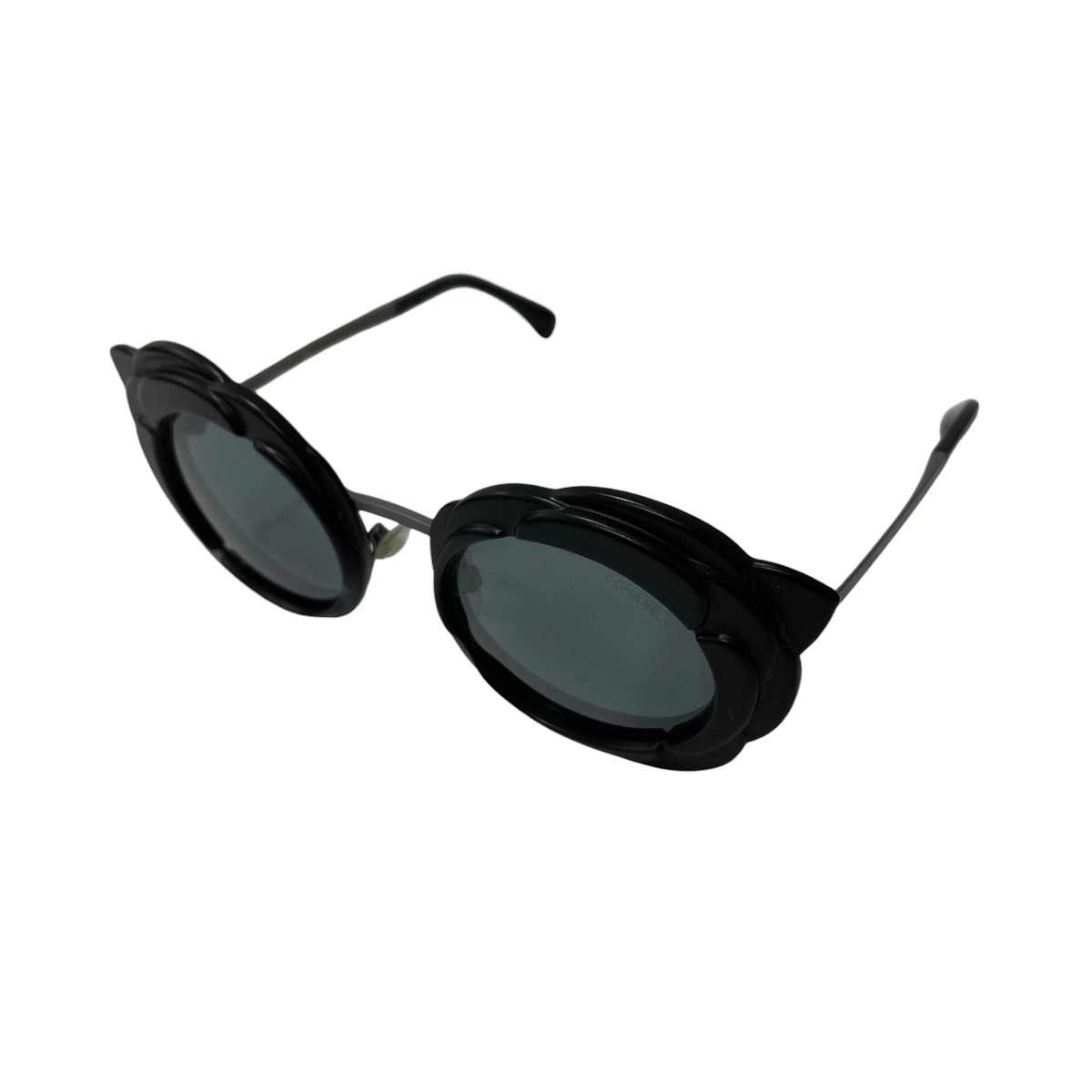 【中古】CHANEL カメリア サングラス 71198 ブラック 【100726】(シャネル)|ブランド古着のカインドオル