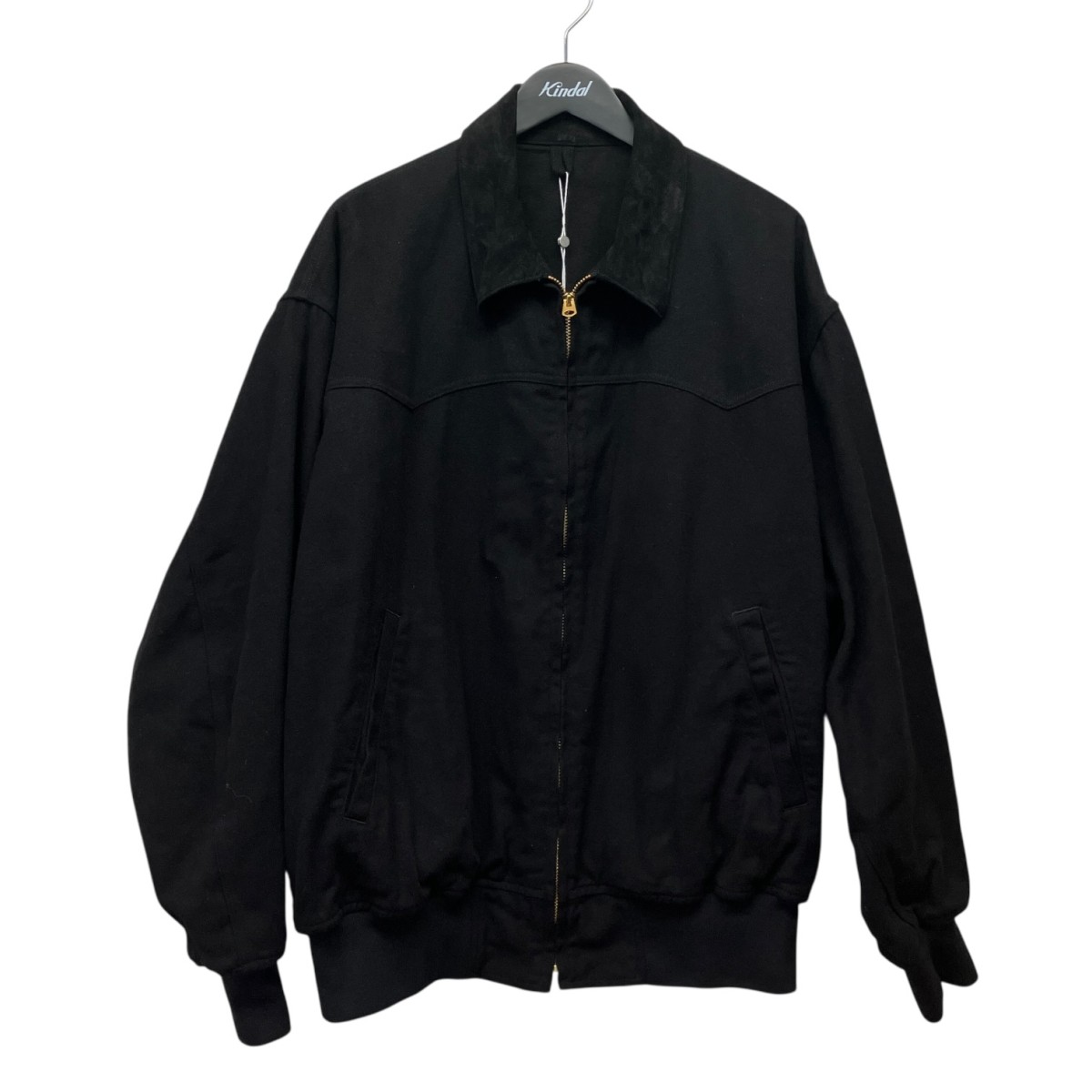 【中古】COMOLI 26SS ブラックドリルジップジャケット D01-01030 ブラック サイズ:3 【090726】(コモリ)|ブランド古着のカインドオル