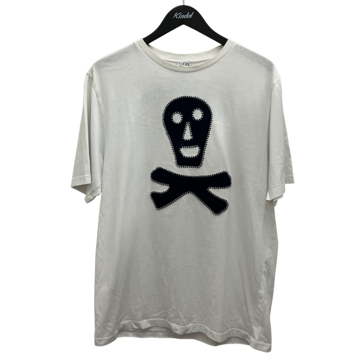 【中古】LOEWE スカルTシャツ H6189440CR ホワイト サイズ:M 【090726】(ロエベ)|ブランド古着のカインドオル