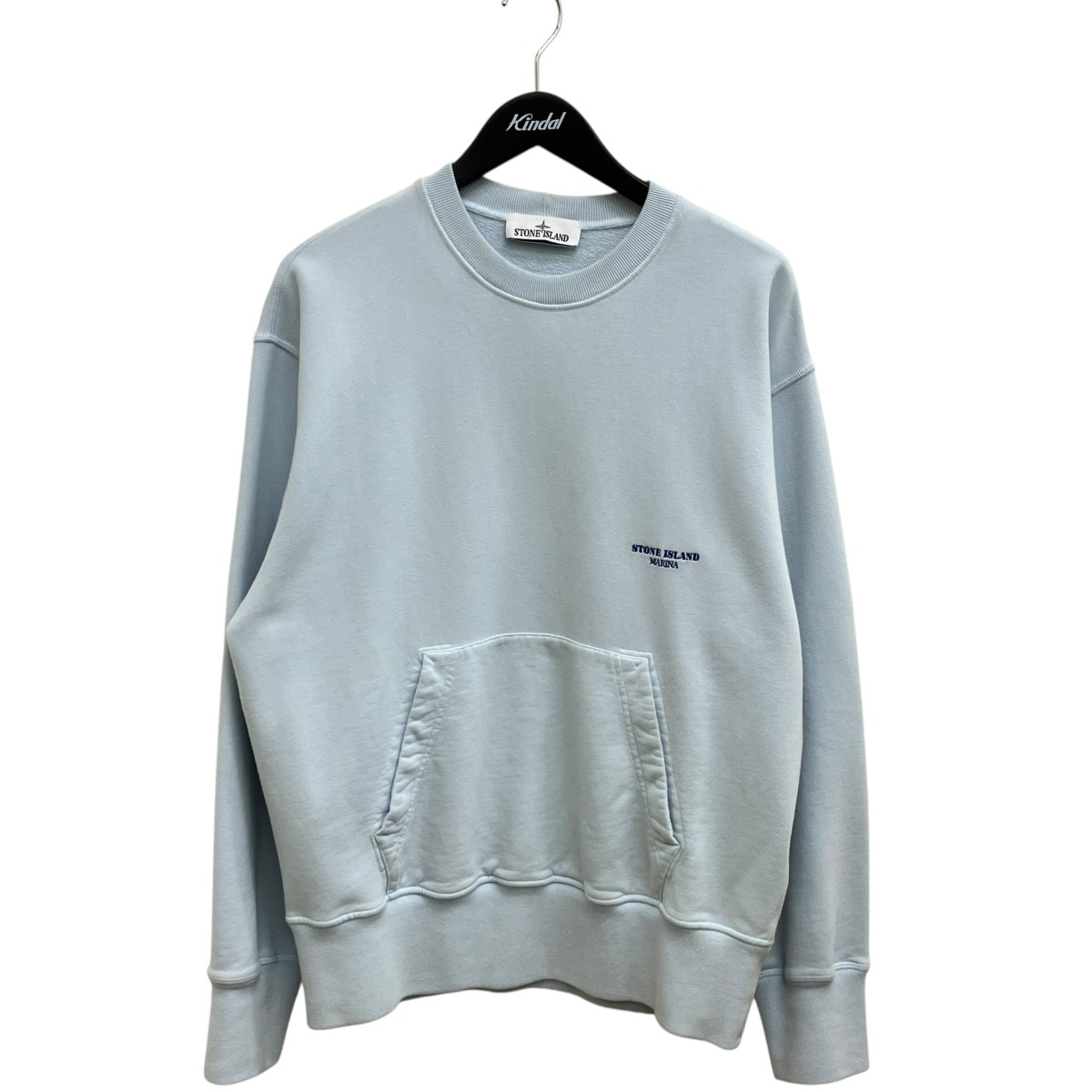 【中古】STONE ISLAND トレーナー K2S156100071S0X13 スカイブルー サイズ:S 【100726】(ストーンアイランド)|ブランド古着のカインドオル
