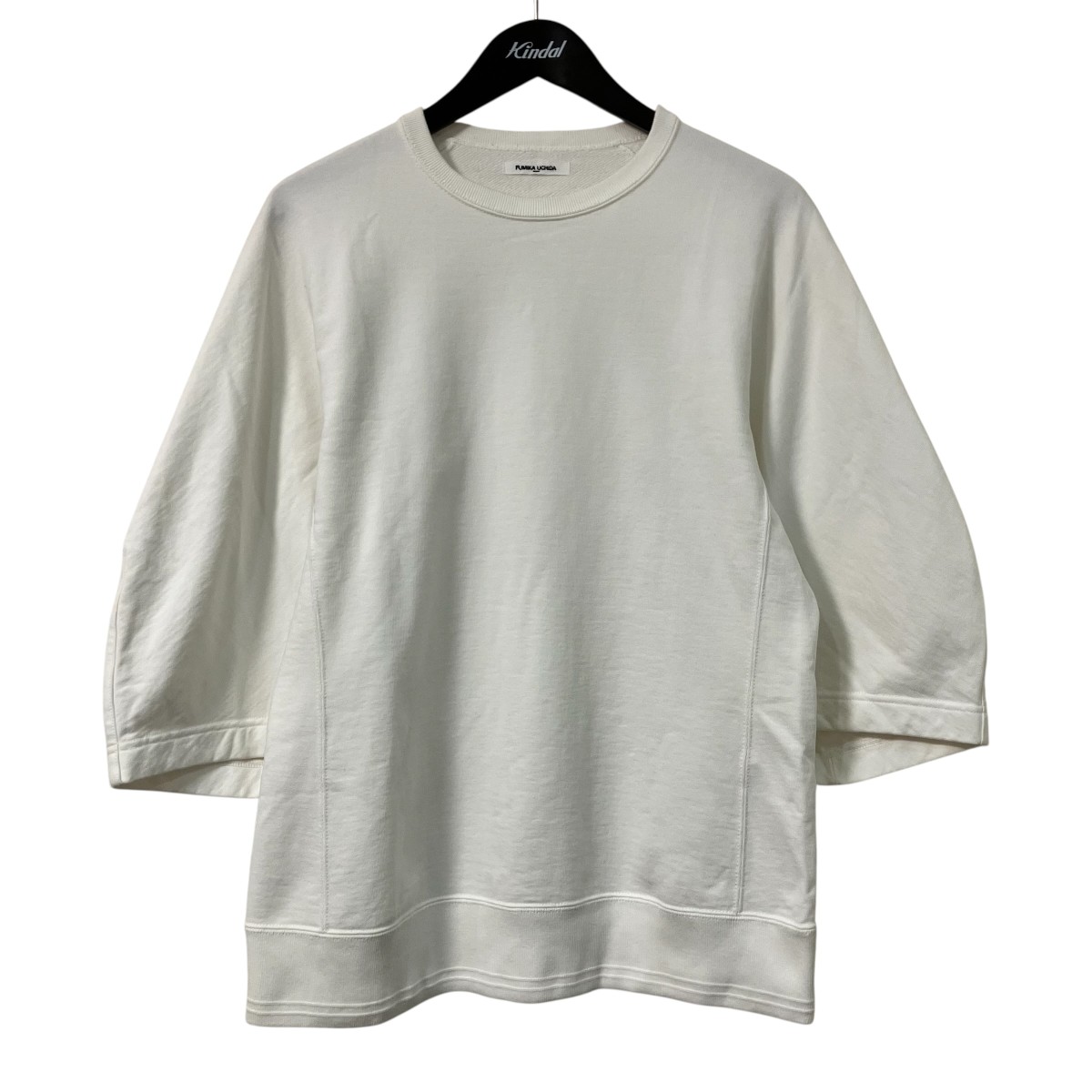 【中古】FUMIKA UCHIDA　半袖スウェット FU-M-CS006 ホワイト サイズ：L 【100726】（フミカウチダ）｜ブランド古着のカインドオル