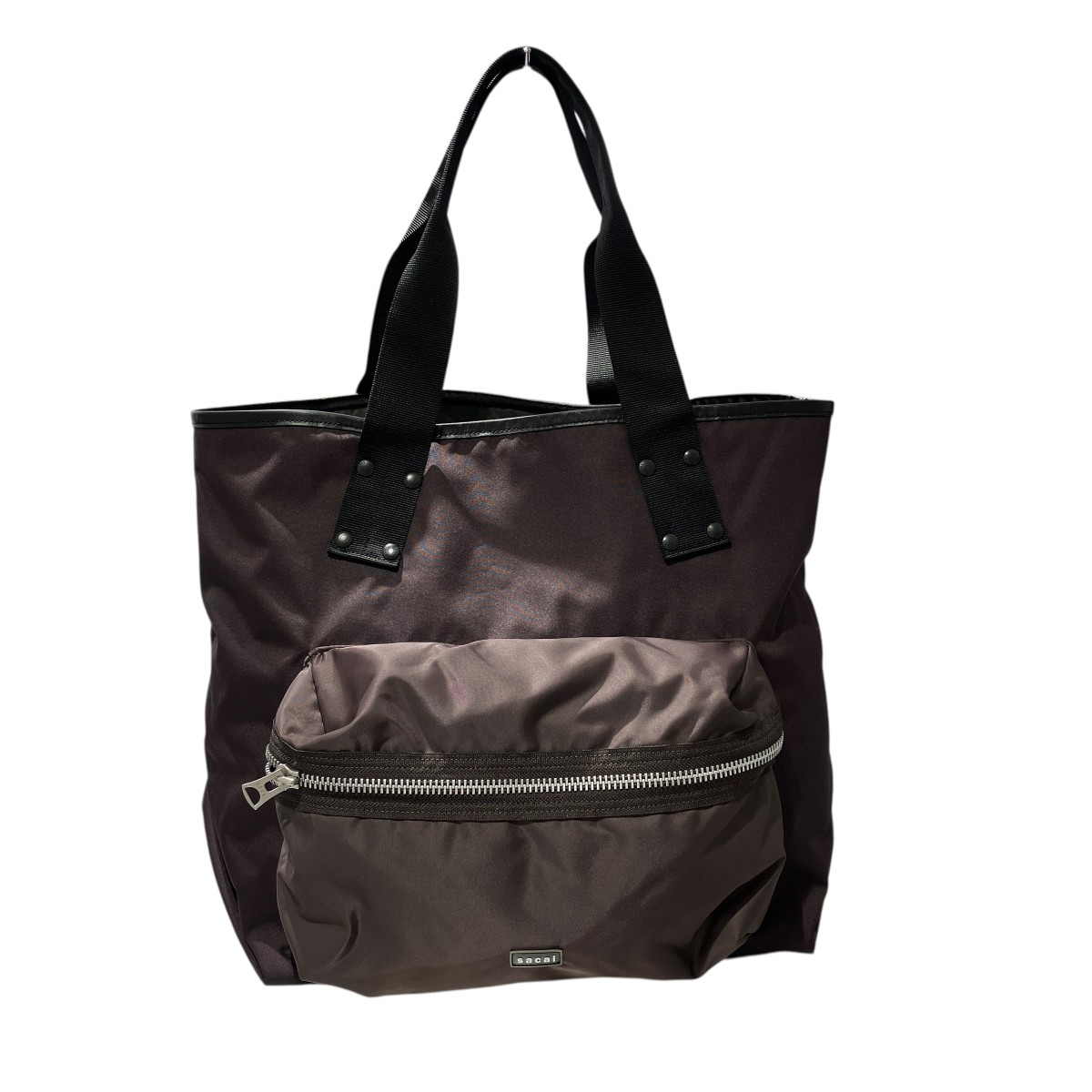 【中古】sacai　25SS Pocket Tote Bag Large トートバッグ 25-01020S ブラウン 【100726】（サカイ）｜ブランド古着のカインドオル