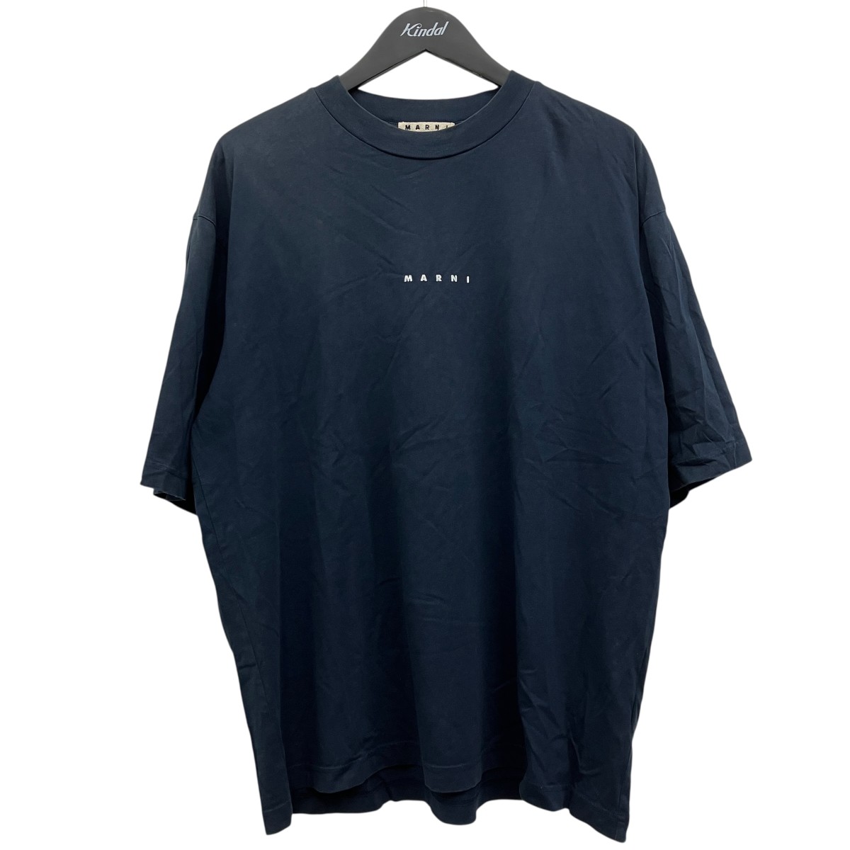 【中古】MARNI　ロゴTシャツ ネイビー サイズ：50 【100726】（マルニ）｜ブランド古着のカインドオル