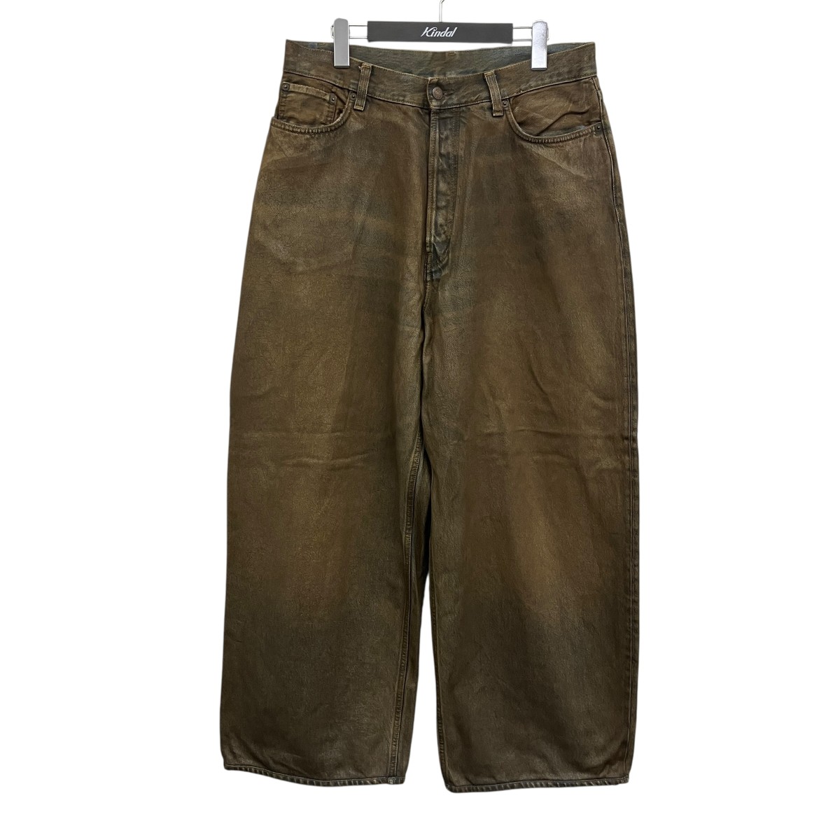 【中古】ACNE STUDIOS コーティングスーパーバギーフィットジーンズ ブラウン×インディゴ サイズ:30/32 【100726】(アクネストゥディオズ)|ブランド古着のカインドオル