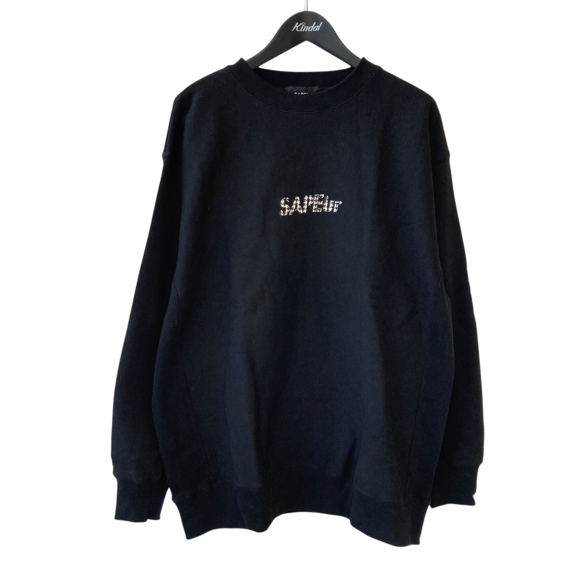 【中古】SAPEur スウェットトレーナー ブラック サイズ:XL 【110726】(サプール)|ブランド古着のカインドオル