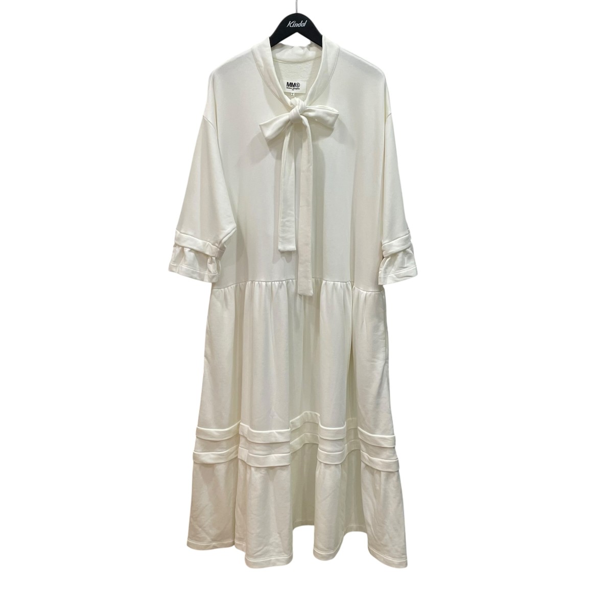 【中古】MM6 Maison Margiela　長袖ワンピース S52CT0582 アイボリー サイズ：S 【110726】（マルタンマルジェラ）｜ブランド古着のカインドオル
