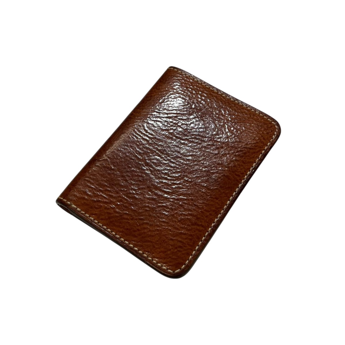 【中古】土屋鞄製造所　ウルバーノ ジャケットバース 2つ折り財布 ブラウン 【100726】（ツチヤカバンセイゾウショ）｜ブランド古着のカインドオル 7,420円