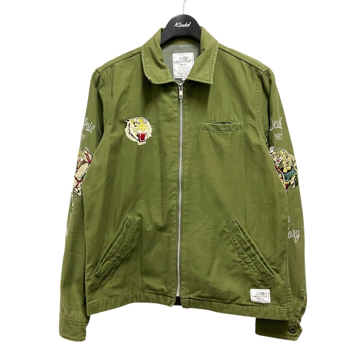 【中古】THE CRIMIE　ジップジャケット グリーン サイズ：S 【110726】（クライミー）｜ブランド古着のカインドオル