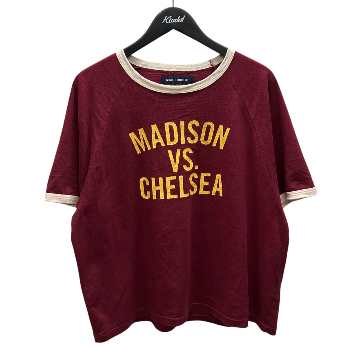 【中古】MADISON BLUE H S RINGER TEE リンガーTシャツ レッド サイズ:S 【110726】(マディソンブルー)|ブランド古着のカインドオル