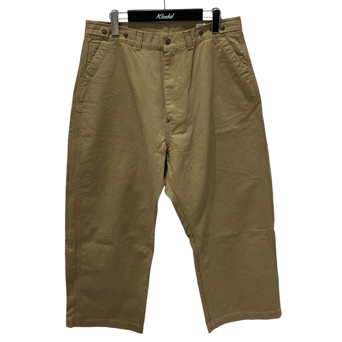 【中古】Ordinary fits BELL PANTS Beige Chino ワイドパンツ 180-126 カーキ サイズ:3 【110726】(オーディナリーフィッツ)|ブランド古着のカインドオル