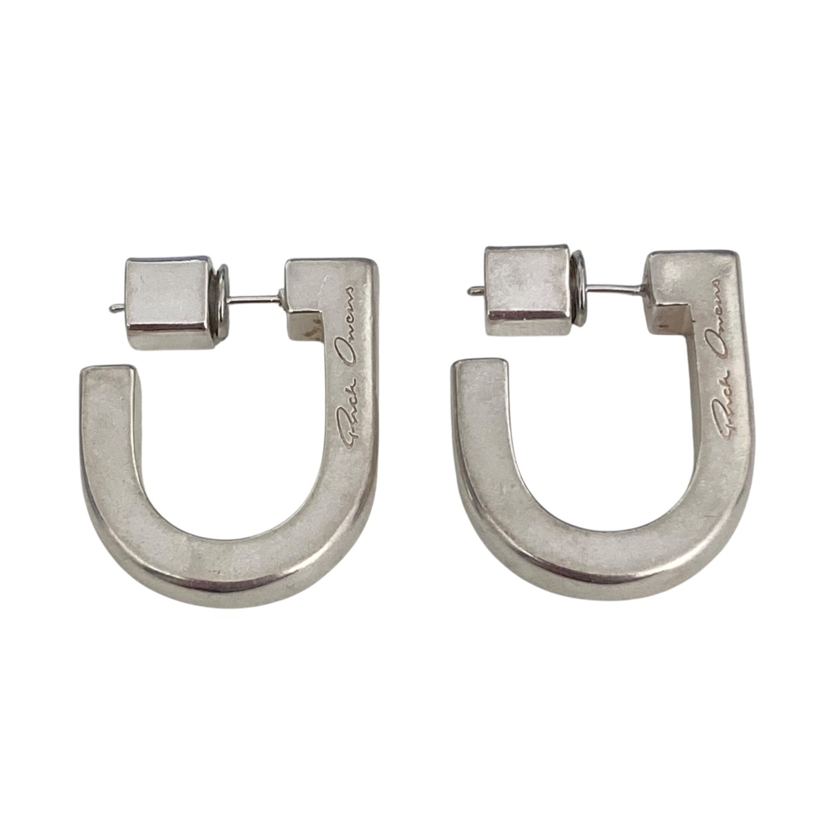 【中古】RICK OWENS　Porterville D RING EARRING ピアス シルバー 【110726】（リックオウエンス）｜ブランド古着のカインドオル