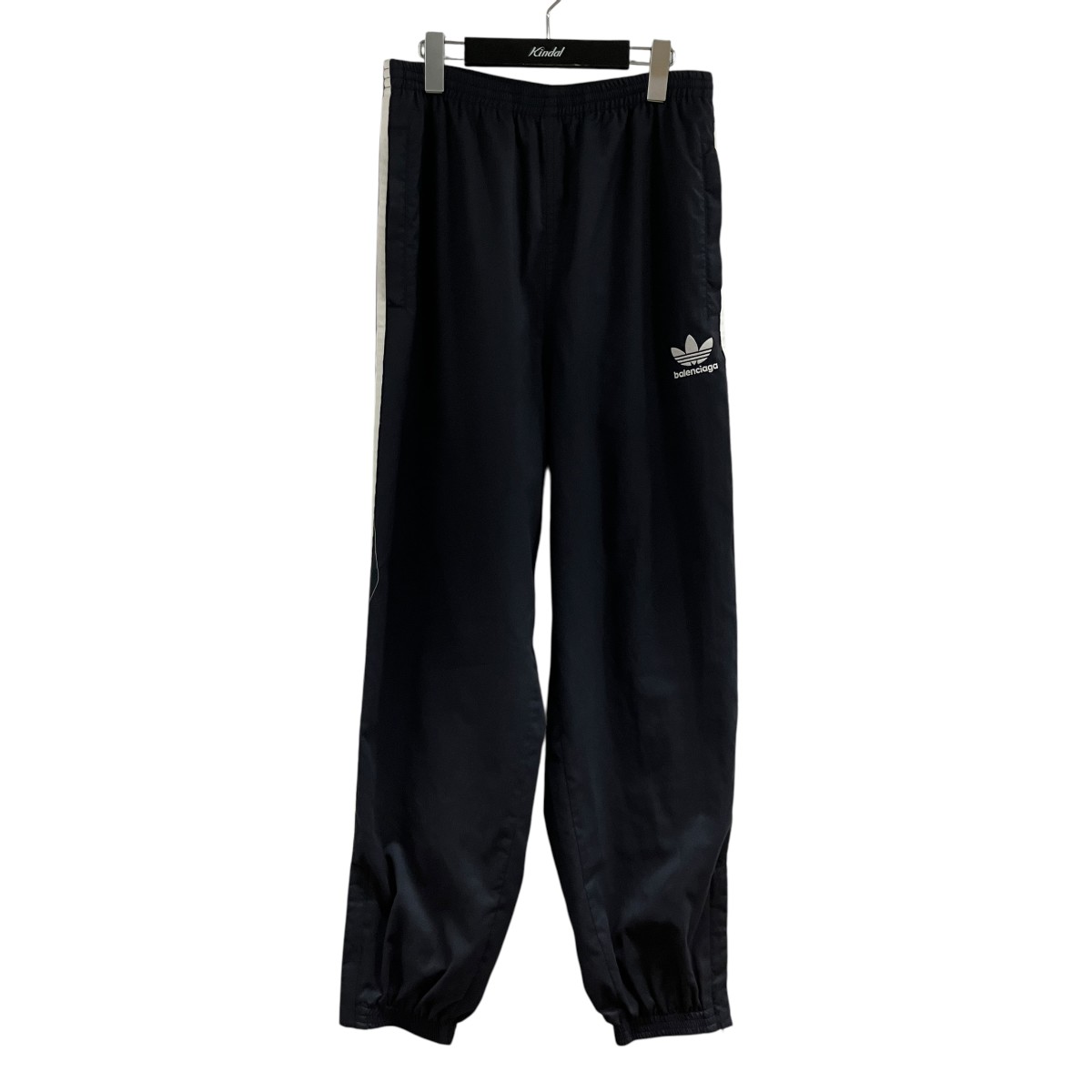 【中古】BALENCIAGA×adidas トラックパンツ ブラック×ホワイト サイズ:44 【110726】(バレンシアガ×アディダス)|ブランド古着のカインドオル
