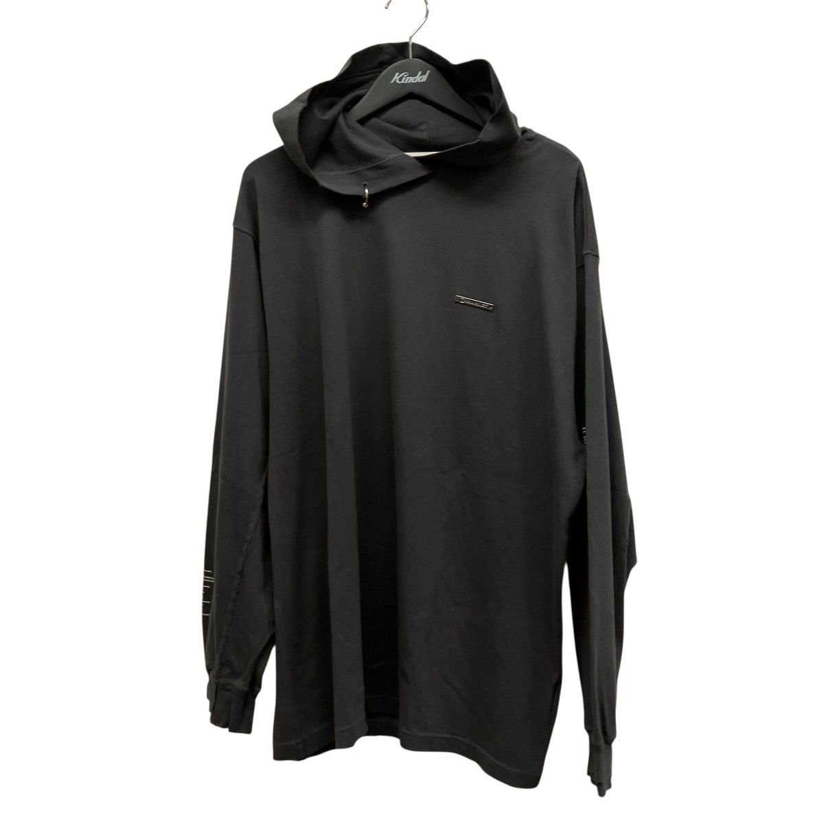【中古】PRANK PROJECT Hooded Long Sleeve Tee ロゴパーカー 312414115611 グレー サイズ:Free 【110726】(プランクプロジェクト)|ブランド古着のカインドオル