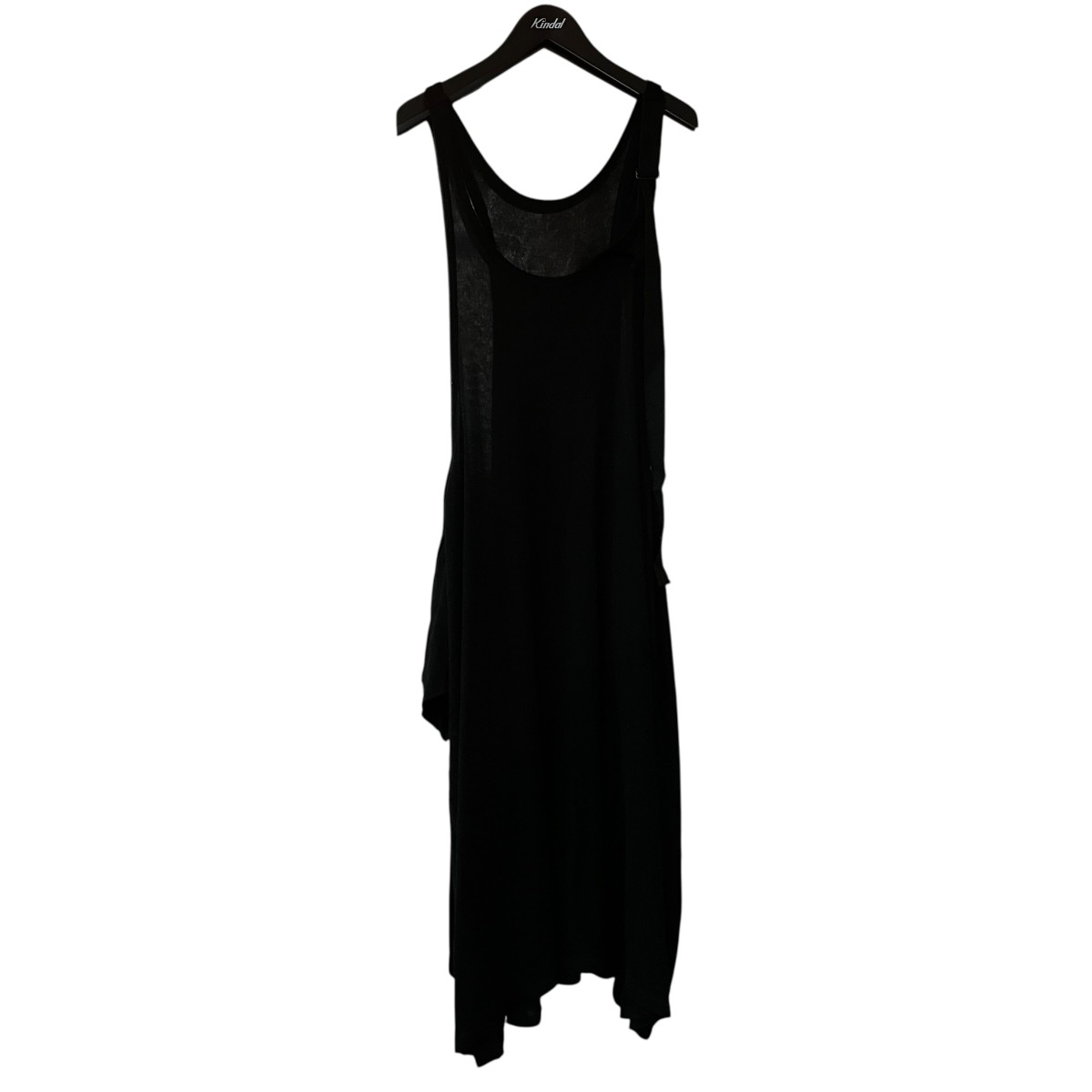 【中古】YOHJI YAMAMOTO　ノースリーブ・キャミソールワンピース FZ-T61-371 ブラック サイズ：2 【120726】（ヨウジヤマモト）｜ブランド古着のカインドオル
