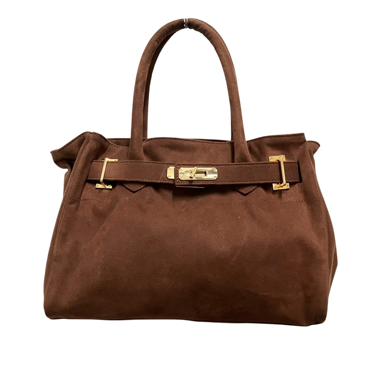 【中古】sita parantica&times;Spick and Span　フェイクスエードトート M トートバッグ ブラウン 【120726】（シータパランティカ&times;スピックアンドスパン）｜ブランド古着のカインドオル