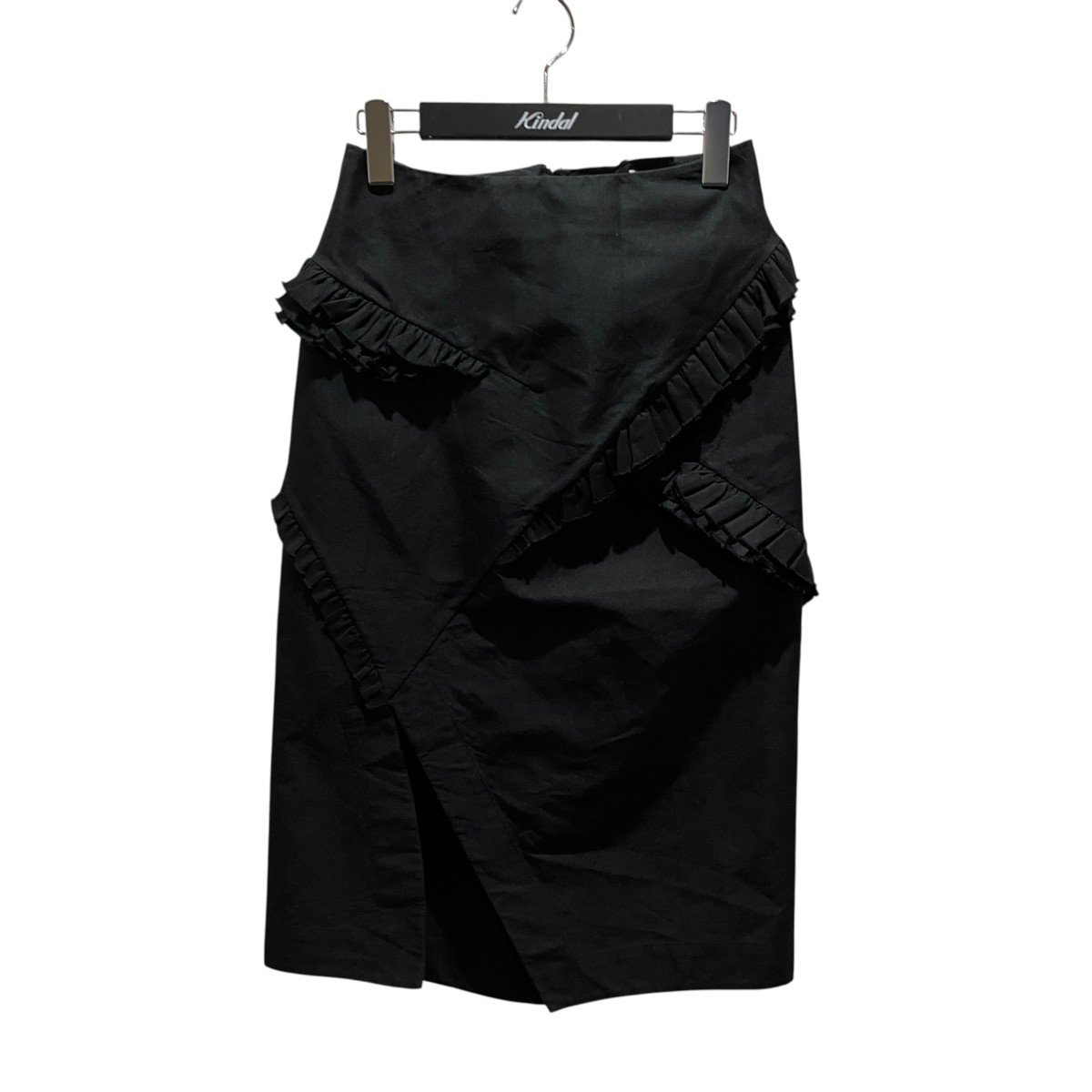 【中古】JIL SANDER アシンメトリースカート JSPH350104 ブラック サイズ:32 【120726】(ジルサンダー)|ブランド古着のカインドオル