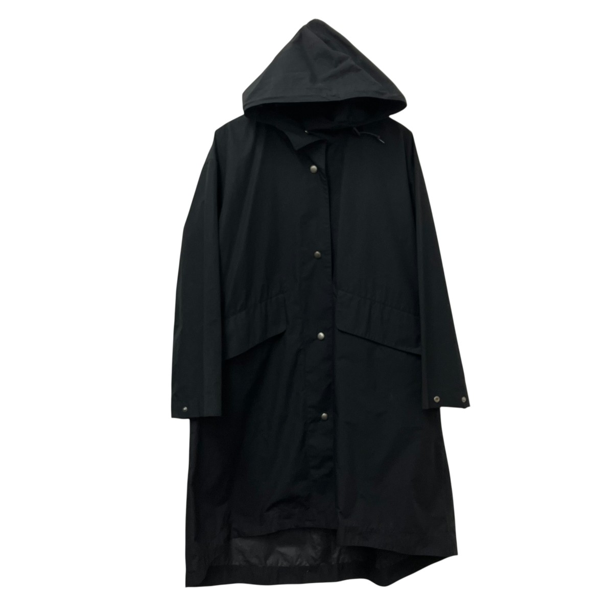 【中古】MHL 23AW COATING COTTON RAMIE フーデッドコート 595-3210500 ブラック サイズ:2 【130726】(エムエイチエル)|ブランド古着のカインドオル