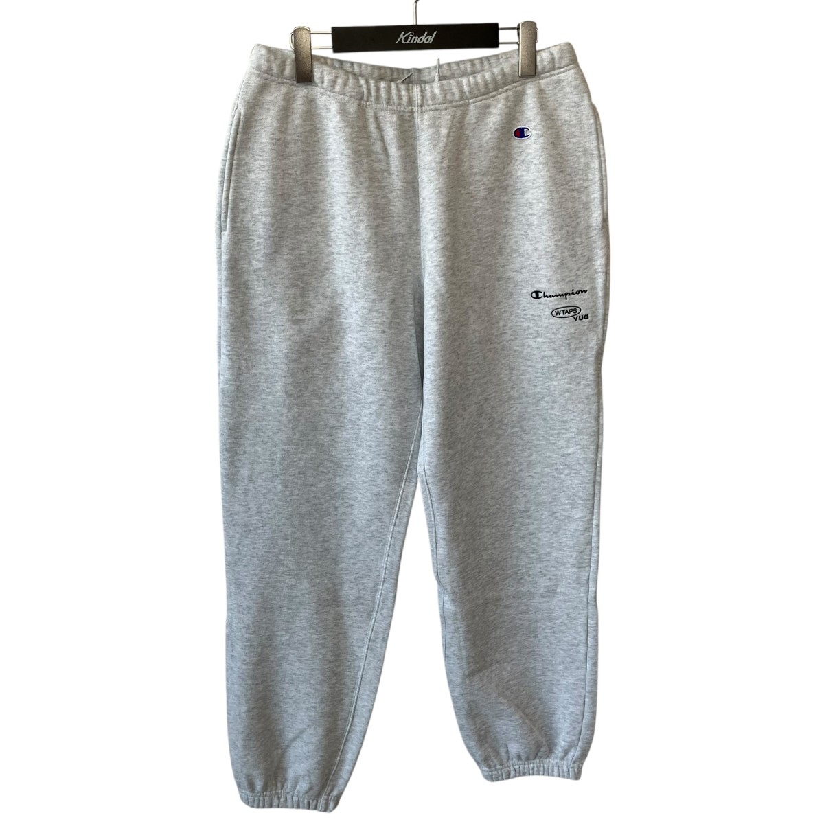 【中古】WTAPS×Champion ACADEMY TROUSERS スウェットパンツ C8-D216 ライトグレー サイズ:L 【130726】(ダブルタップス×チャンピオン)|ブランド古着のカインドオル