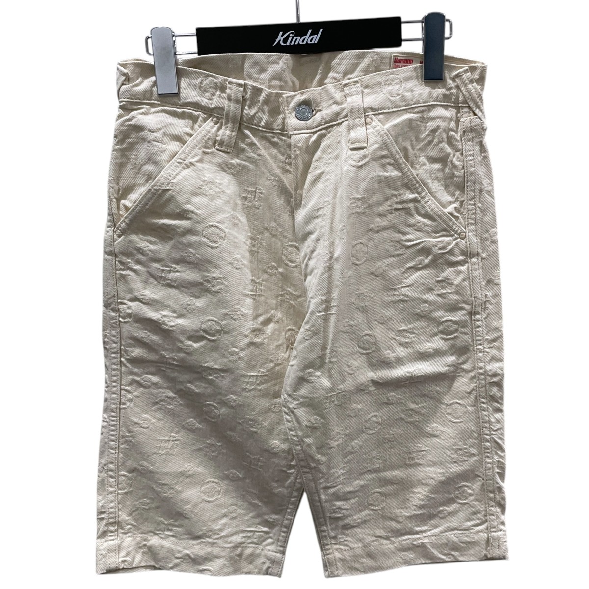 【中古】EVISU　家紋ジャガード・ショートパンツ パンツ 7550 アイボリー サイズ：30 【130726】（エヴィス）｜ブランド古着のカインドオル