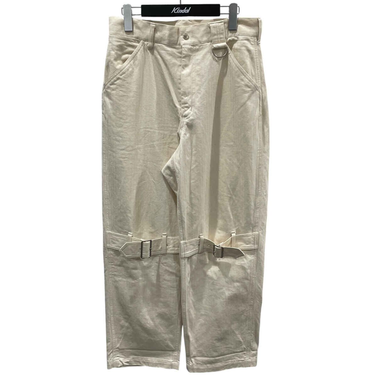 【中古】AiE　21AW ボンテージパンツ コットンツイル Bondage Pant - Cotton Twill QV792 アイボリー サイズ：S 【130726】（エーアイイー）｜ブランド古着のカインドオル