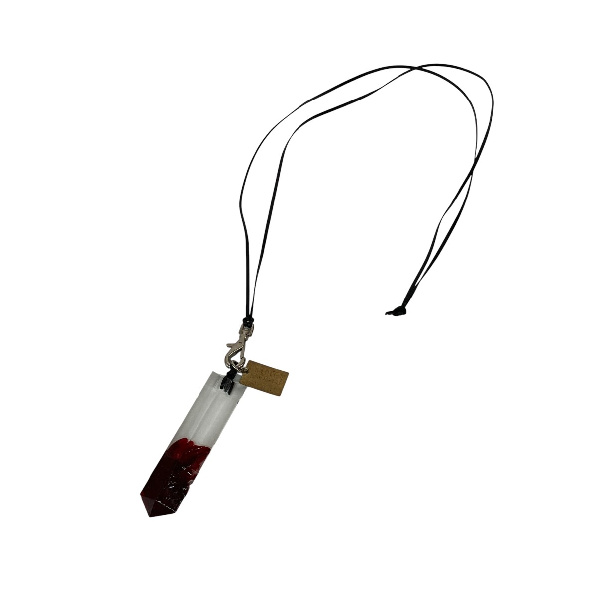 【中古】KIDILL&times;Malcolm Guerre　CRYSTAL BLOOD NECKLACE ネックレス KL724 クリア&times;レッド 【130726】（キディル&times;マルコム・ゲール）｜ブランド古着のカインドオル