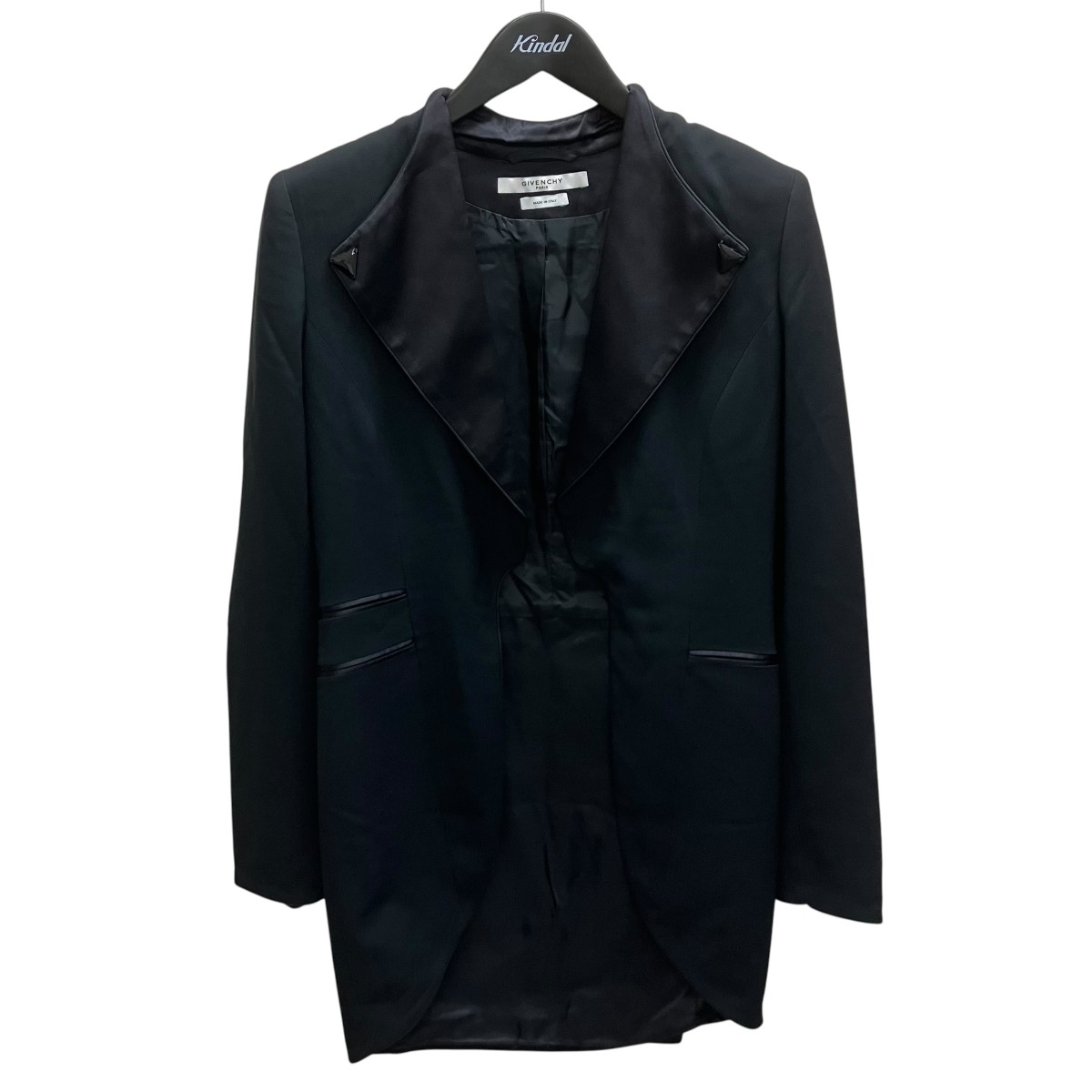 【中古】GIVENCHY　ジャケット ブラック サイズ：38 【140726】（ジバンシィ）｜ブランド古着のカインドオル
