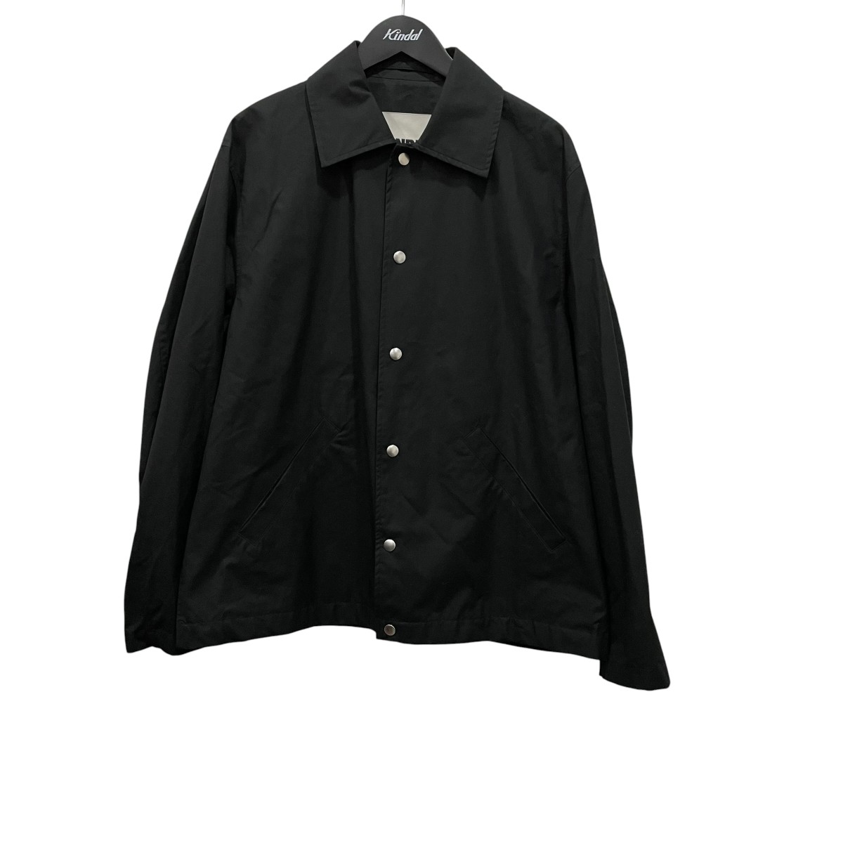 【中古】JIL SANDER　コーチジャケット J23BN0003 ブラック サイズ：46 【140726】（ジルサンダー）｜ブランド古着のカインドオル