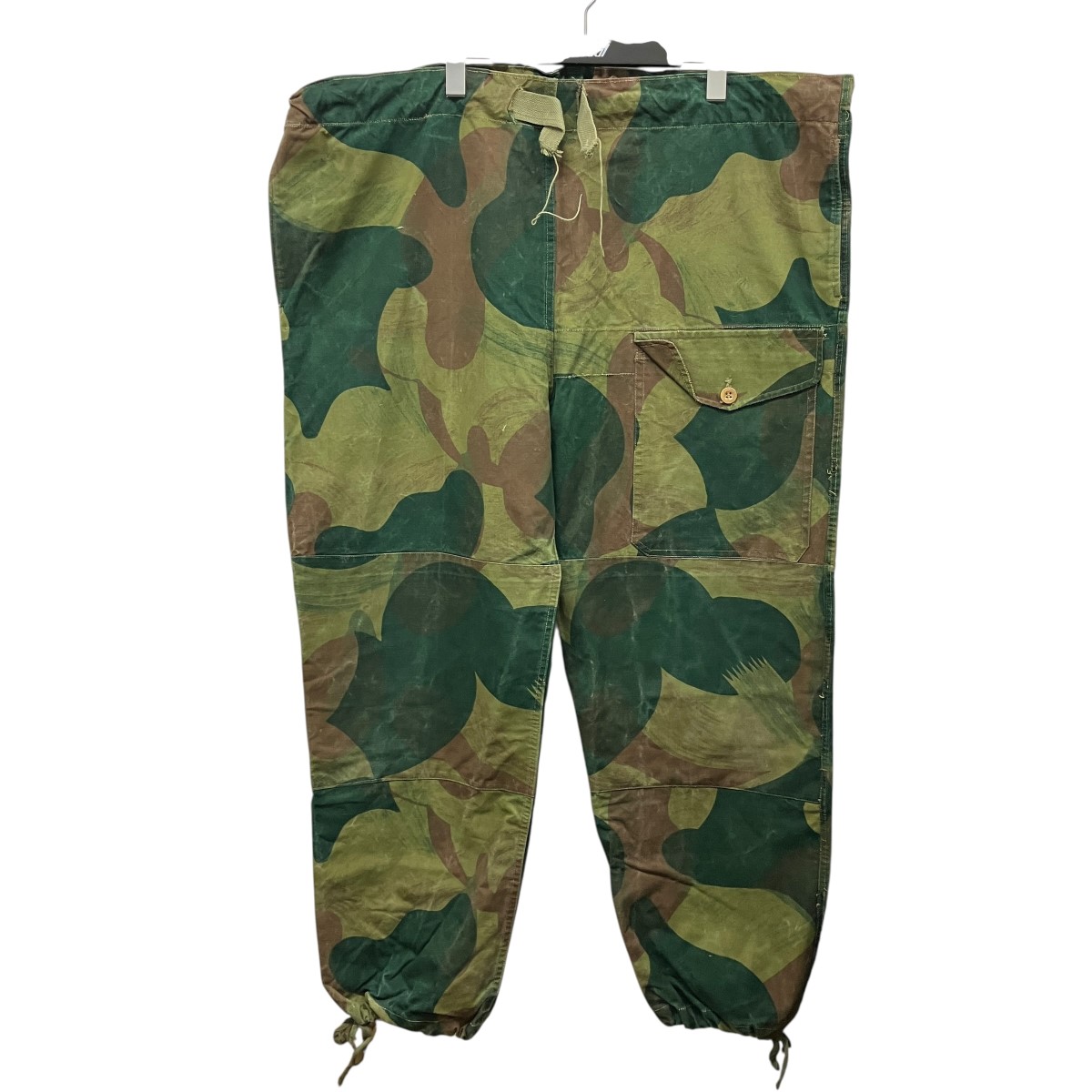 【中古】AMS　ベルギー軍 ブラッシュストロークカモ カモ柄パンツ オリーブ サイズ：表記無し 【140726】（エーエムエス）｜ブランド古着のカインドオル