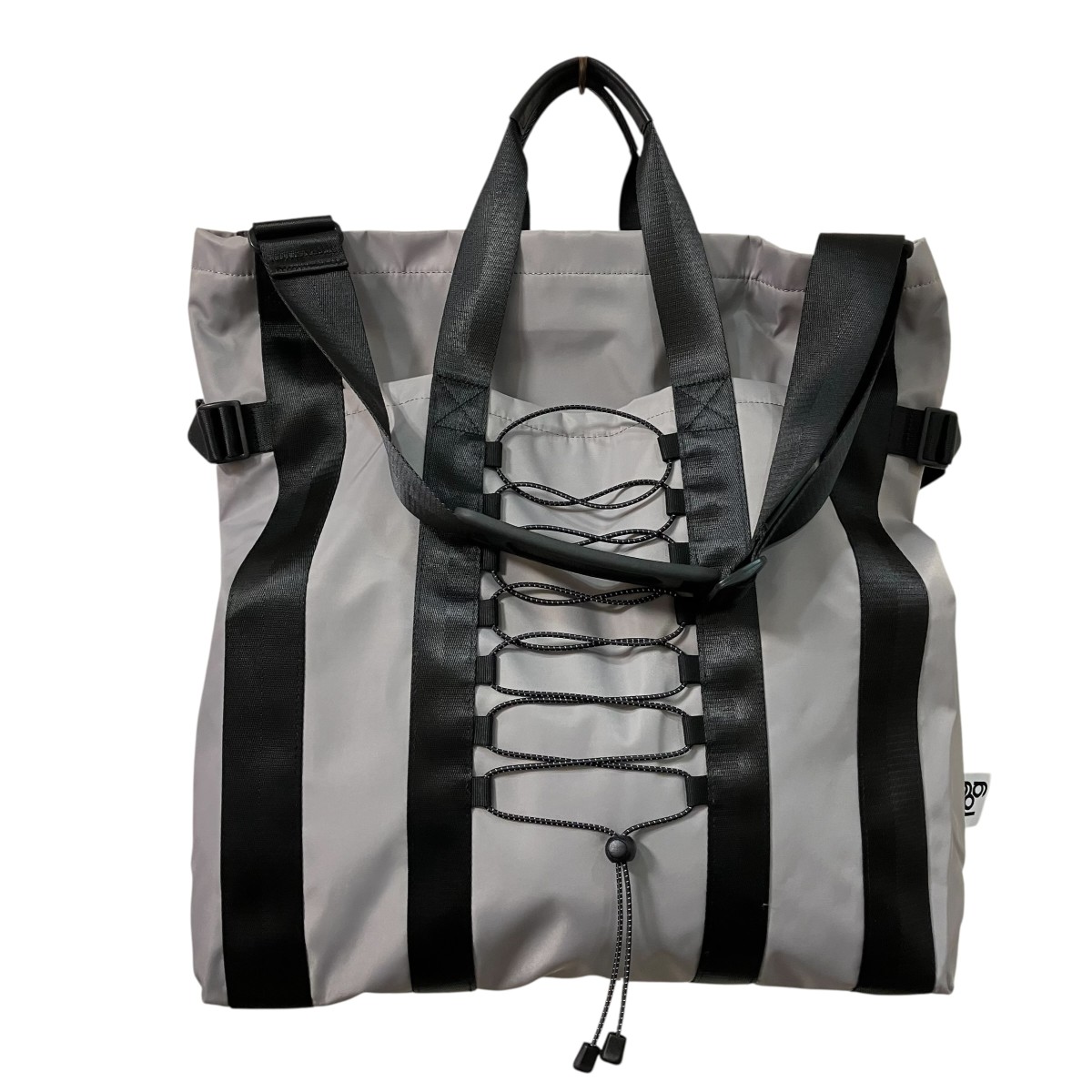 【中古】kishidamiki　Oversized 2way bag ショルダートートバッグ グレー 【140726】（キシダミキ）｜ブランド古着のカインドオル