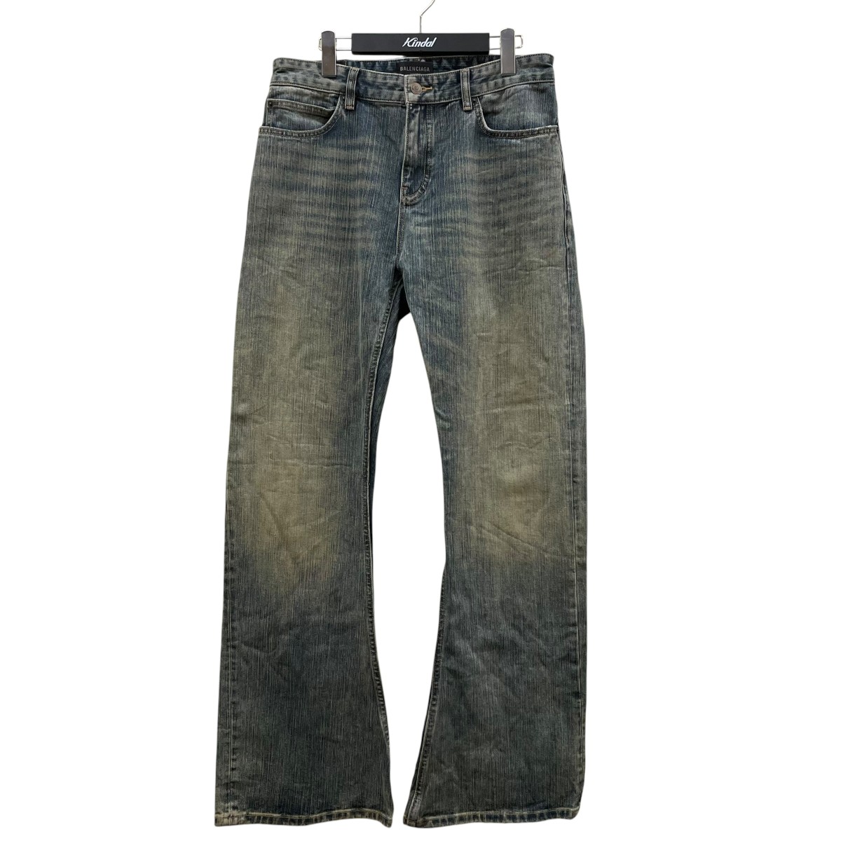 【中古】BALENCIAGA　23AW BOOT CUT デニムパンツ 751089 インディゴ サイズ：L 【140726】（バレンシアガ）｜ブランド古着のカインドオル