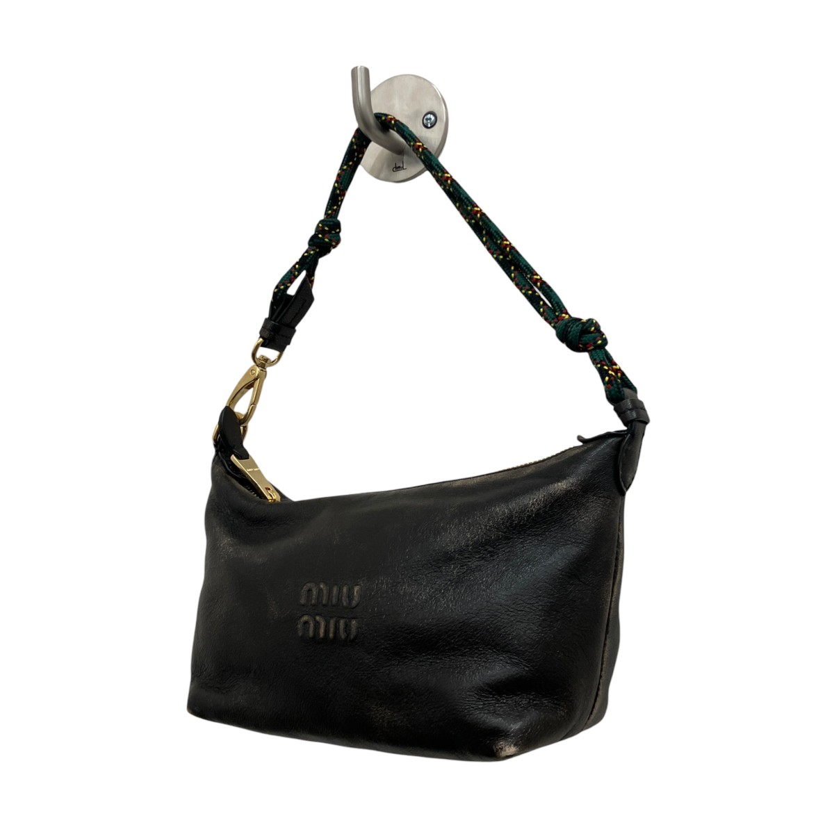 【中古】MIU MIU　レザーポーチ ブラウン 【140726】（ミュウミュウ）｜ブランド古着のカインドオル