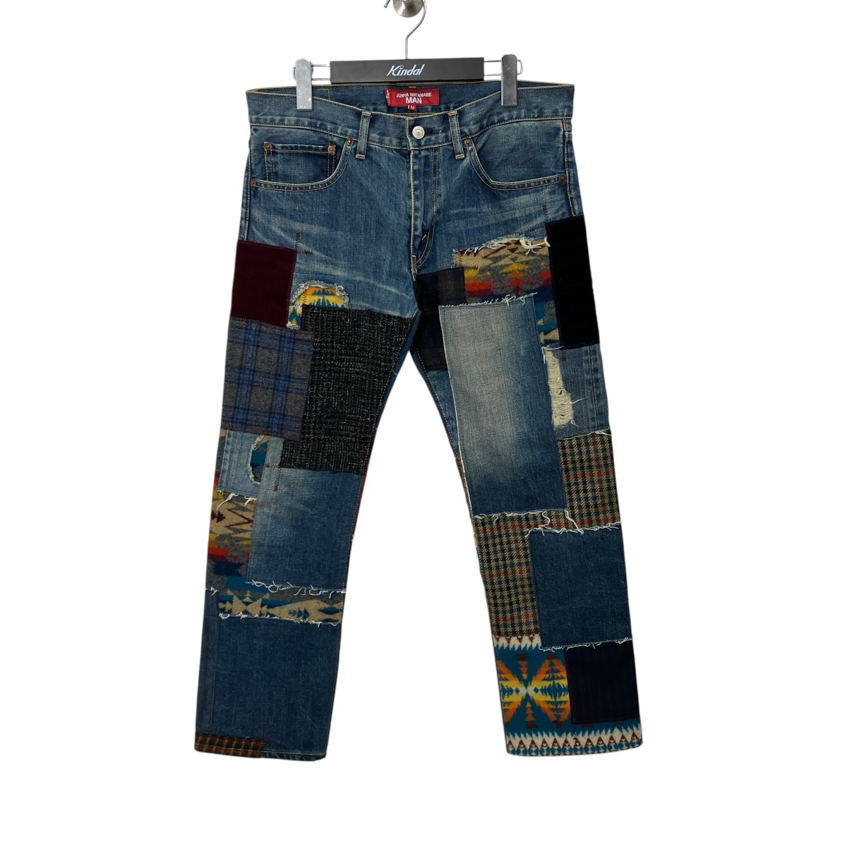 【中古】JUNYA WATANABE MAN&times;PENDLETON　AD2022 デニムパンツ WJ-P204 インディゴ サイズ：M(W34&times;L32） 【140726】（ジュンヤワタナベマン&times;ペンドルトン）｜ブランド古着のカインドオル