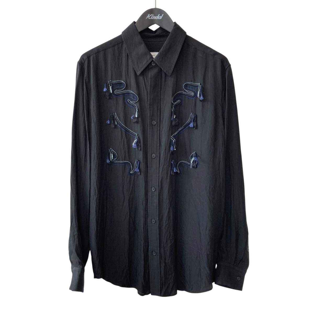【中古】TOGA ARCHIVES　長袖シャツ TV251-FJ305 ブラック サイズ：48 【150726】（トーガアーカイブス）｜ブランド古着のカインドオル