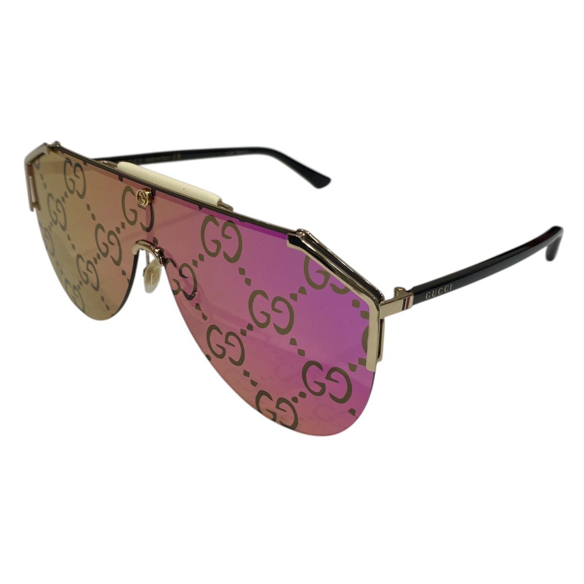 【中古】GUCCI サングラス GG0584S ピンク 【150726】(グッチ)|ブランド古着のカインドオル